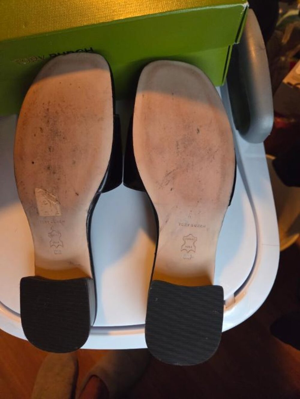 Tory Burch Everly Low Heel Leather Slide - Picture 6 of 6